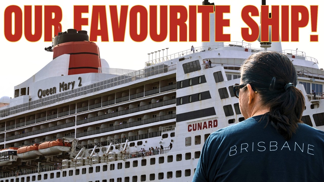 Queen Mary 2 Arrives in Brisbane at Dawn | Cunard’s Iconic Ocean Liner Returns to Australia
