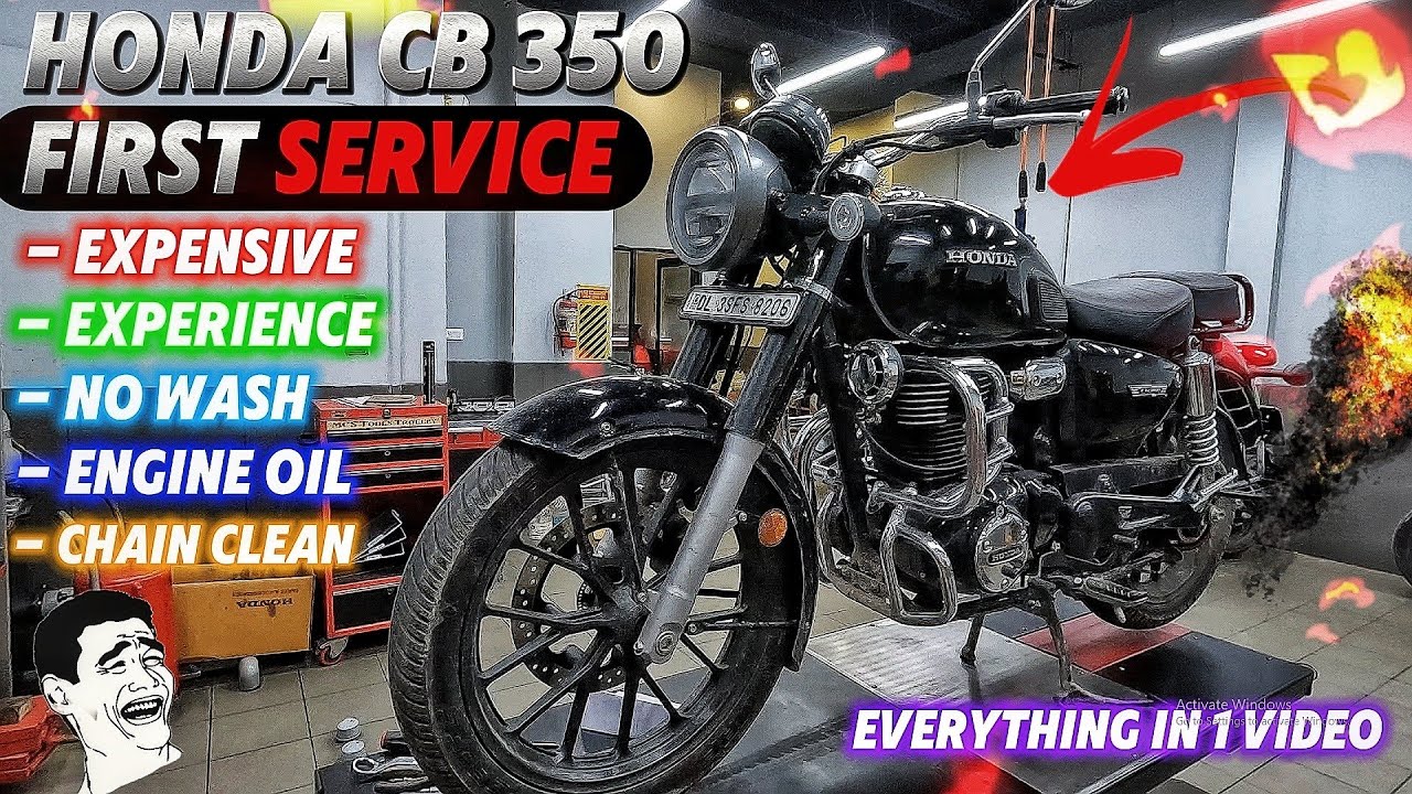 HONDA CB 350 FIRST FREE SERVICE COST 😱 EVERY INFORMATION OVERALL EXPERIENCE!! Expensive?
