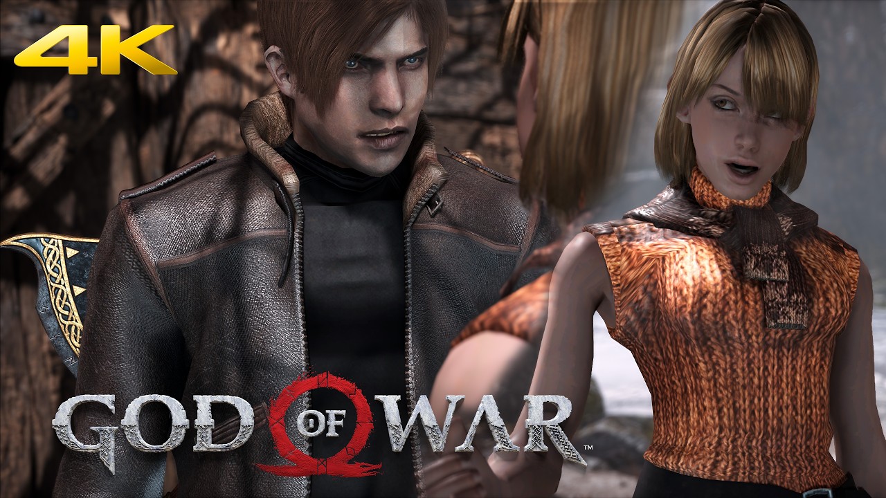 God of War 2018 | Leon Vs Ashley 3 | Vertical Gameplay | 4K HDR 60Fps