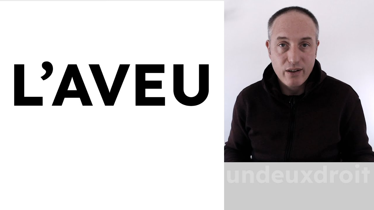 L'aveu sur le droit