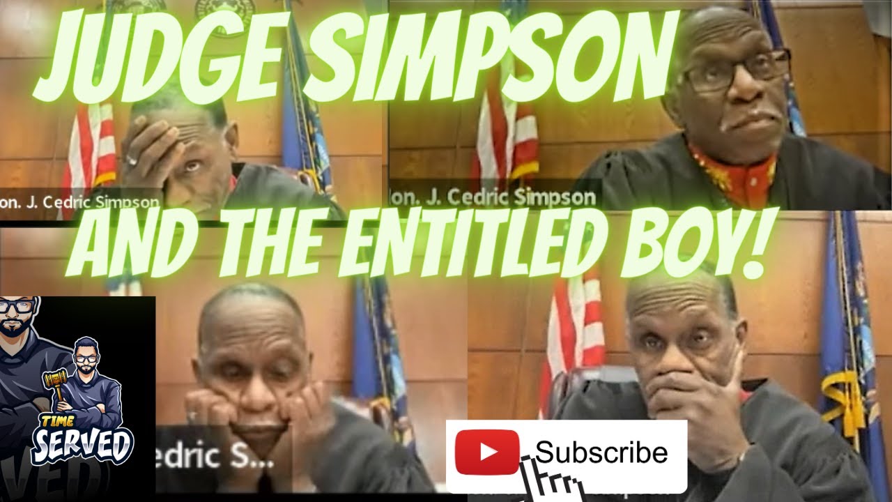 Judge Simpson and the Entitled Boy! #judge #court  #trending