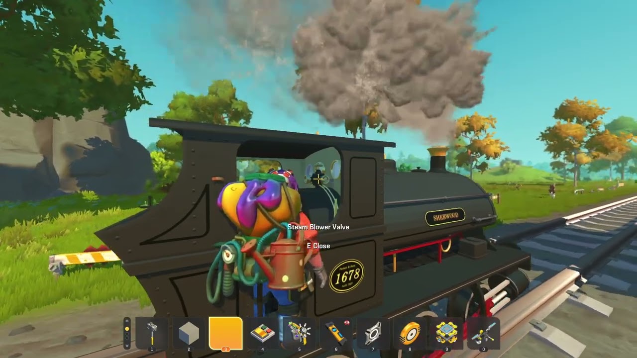 Scrap Mechanic realistic train but it shows it moving