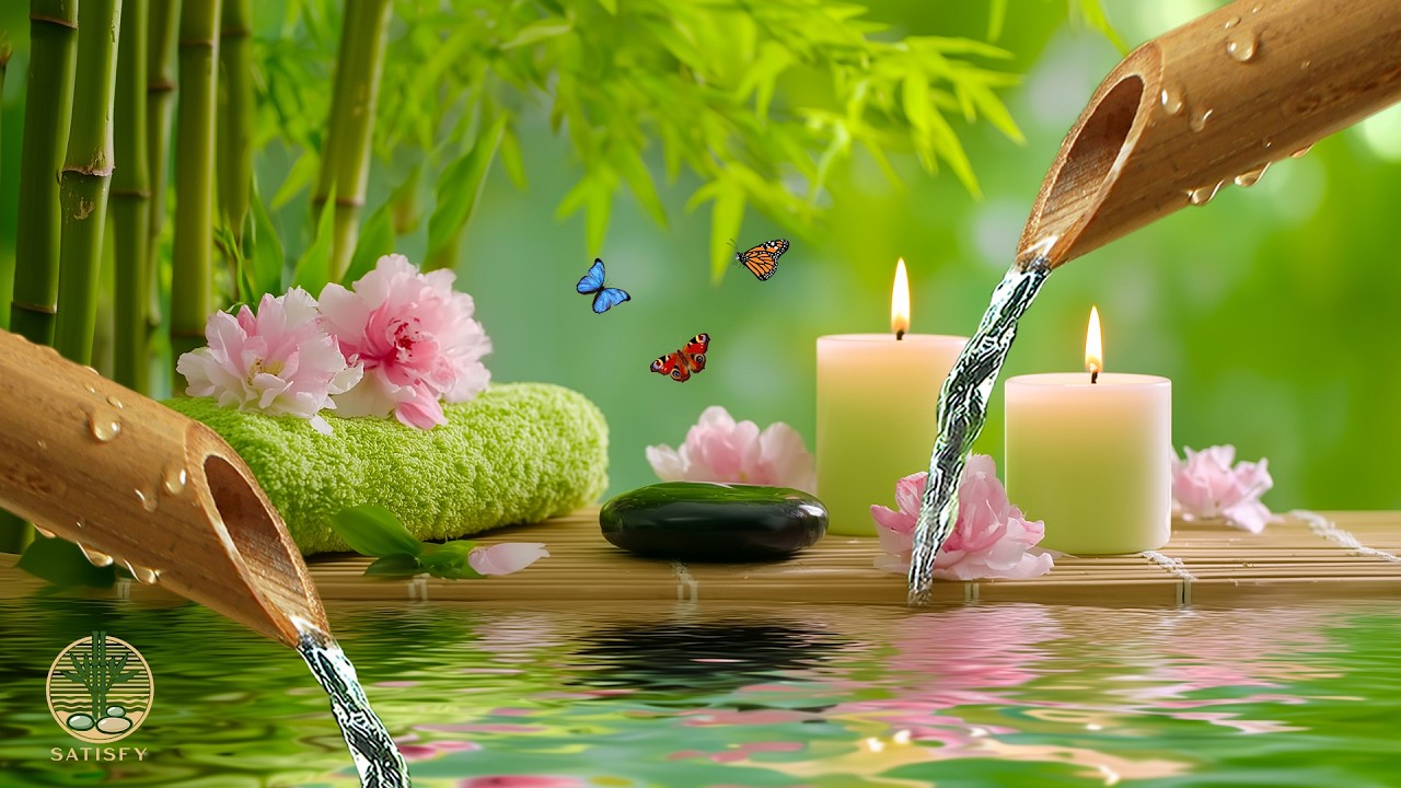 Soothing Relaxation Music + Healing Water Sounds 🍃 Deep Sleep, Ease Overthinking, Relieves Stress