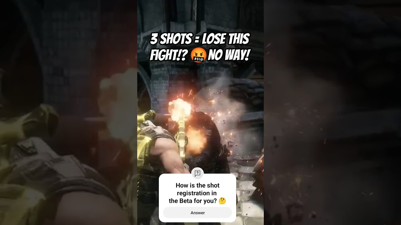 Gnasher shot registration is BROKEN! 🤬👎 Gears of War Reloaded Beta 