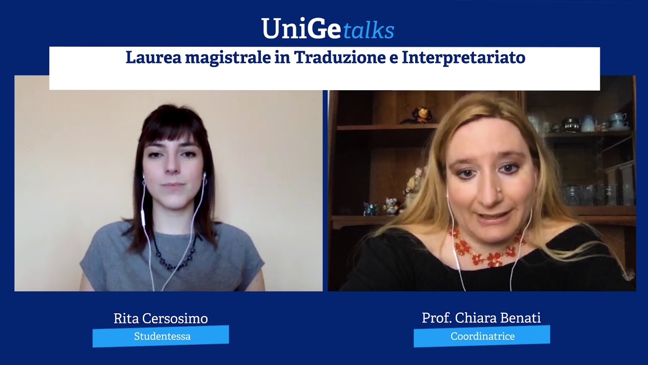 UniGe Talks: Laurea magistrale in Traduzione e Interpretariato