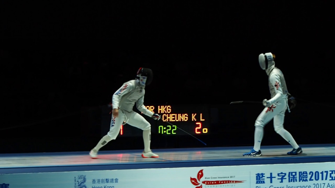 2017 Asian Fencing Championships - Men's Foil Final - HA Taegyu (KOR) vs CHEUNG Ka Long (HKG)