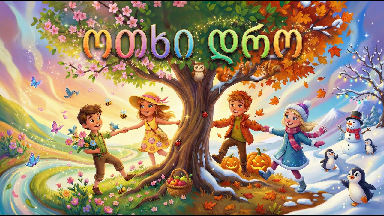 ოთხი დრო – ქართული ზღაპარი ბავშვებისთვის | ჯადოსნური სამყარო