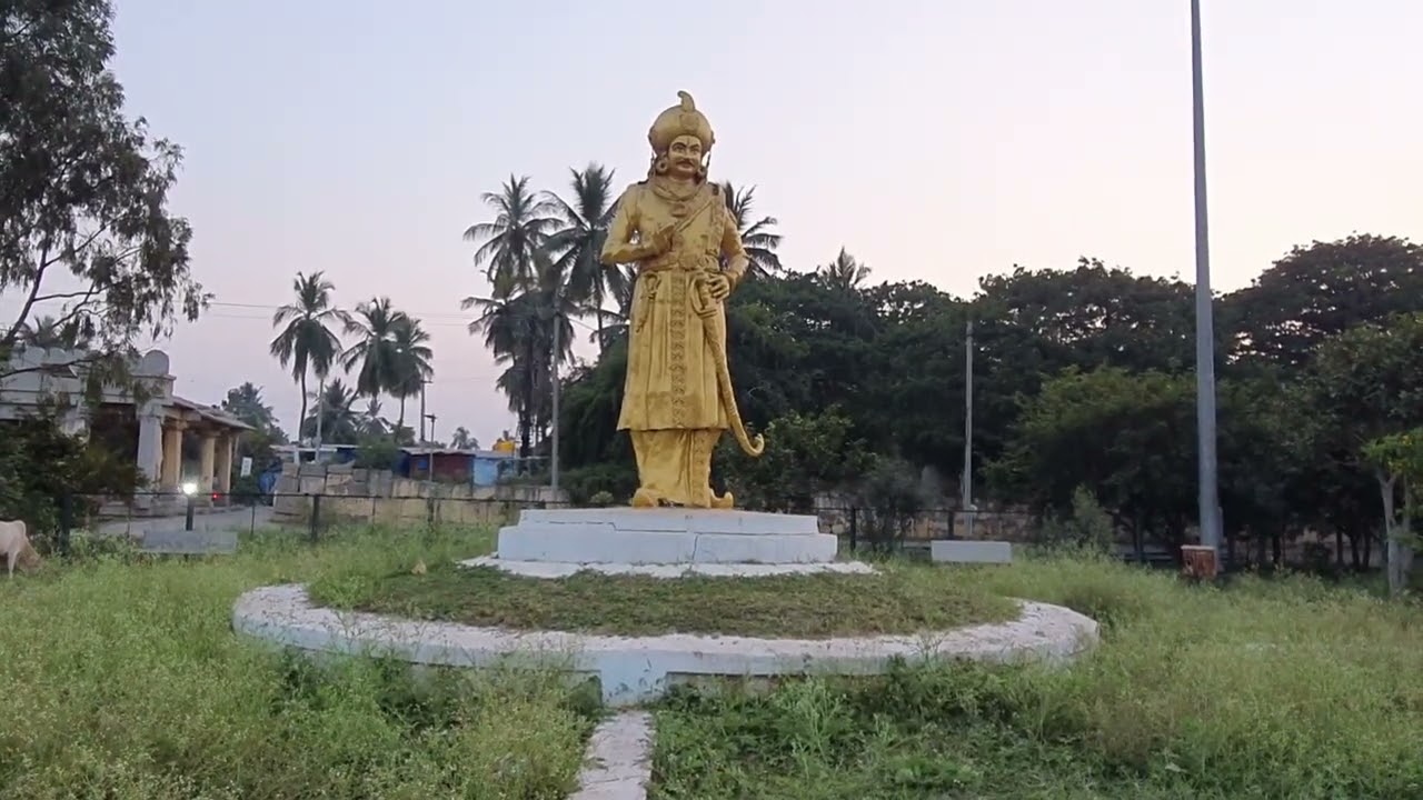 Anegundi village Sri krishnadevaraya statue hampi karnataka