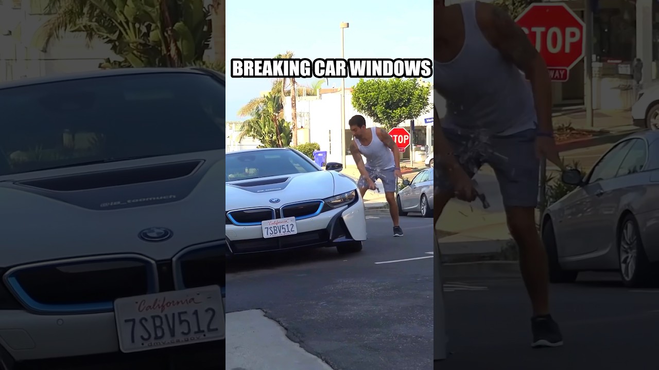 Breaking Car Windows Prank #JoeySalads #Pranks #funny