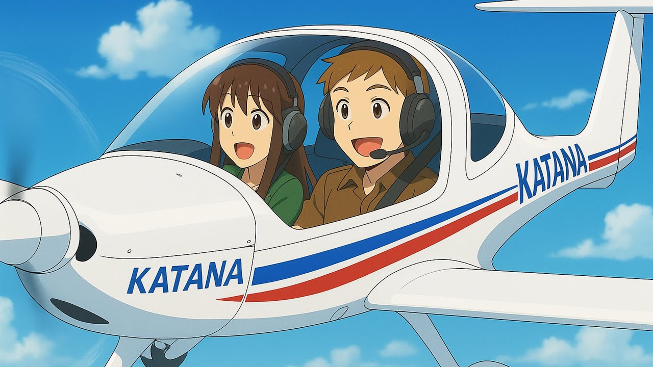 Flug mit der Katana DV20 D-EVOO in Koblenz Winningen im Herbst 2025