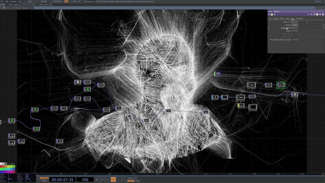 Учебное пособие по Touchdesigner по разделению облаков точек и OBJ