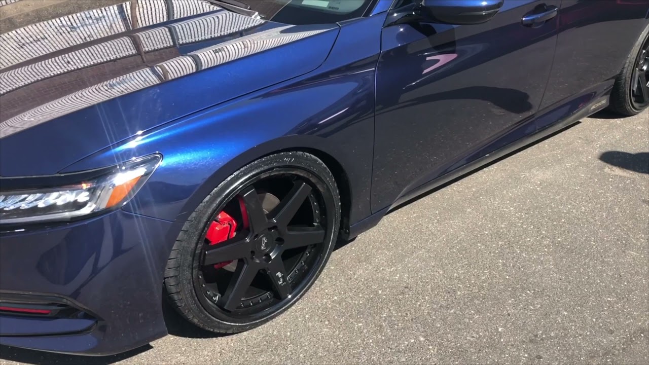 2018-2020 honda accord sport midnight blue got new wheel setup