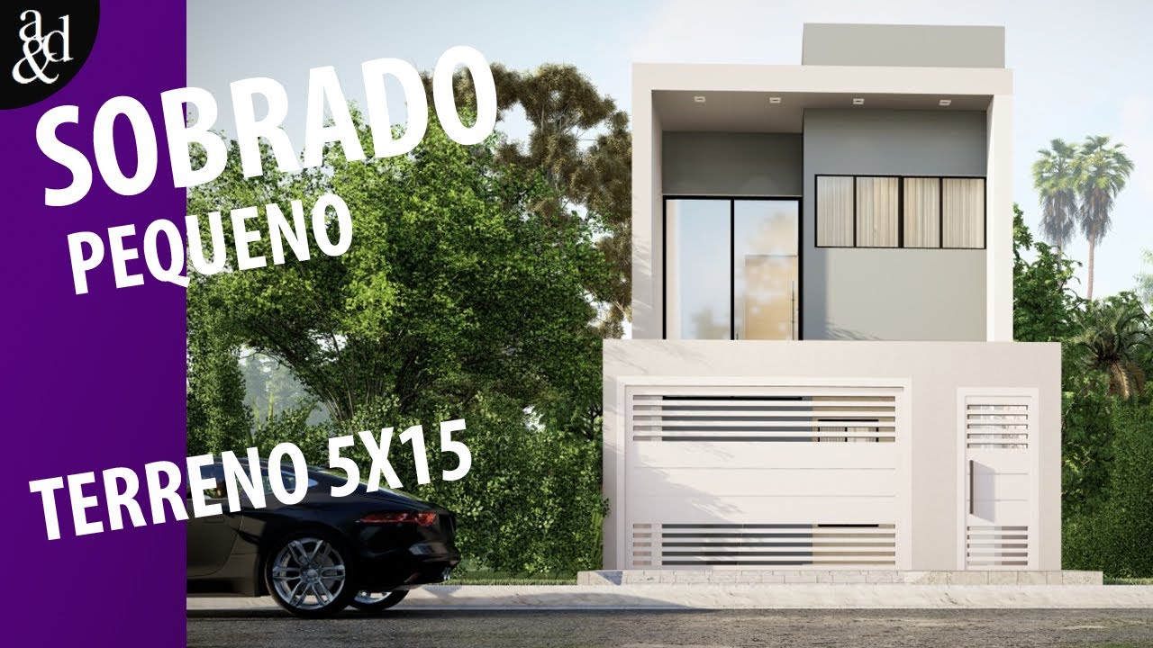 SOBRADO EM MEIO TERRENO 5X15m. | COM PLANTA HUMANIZADA