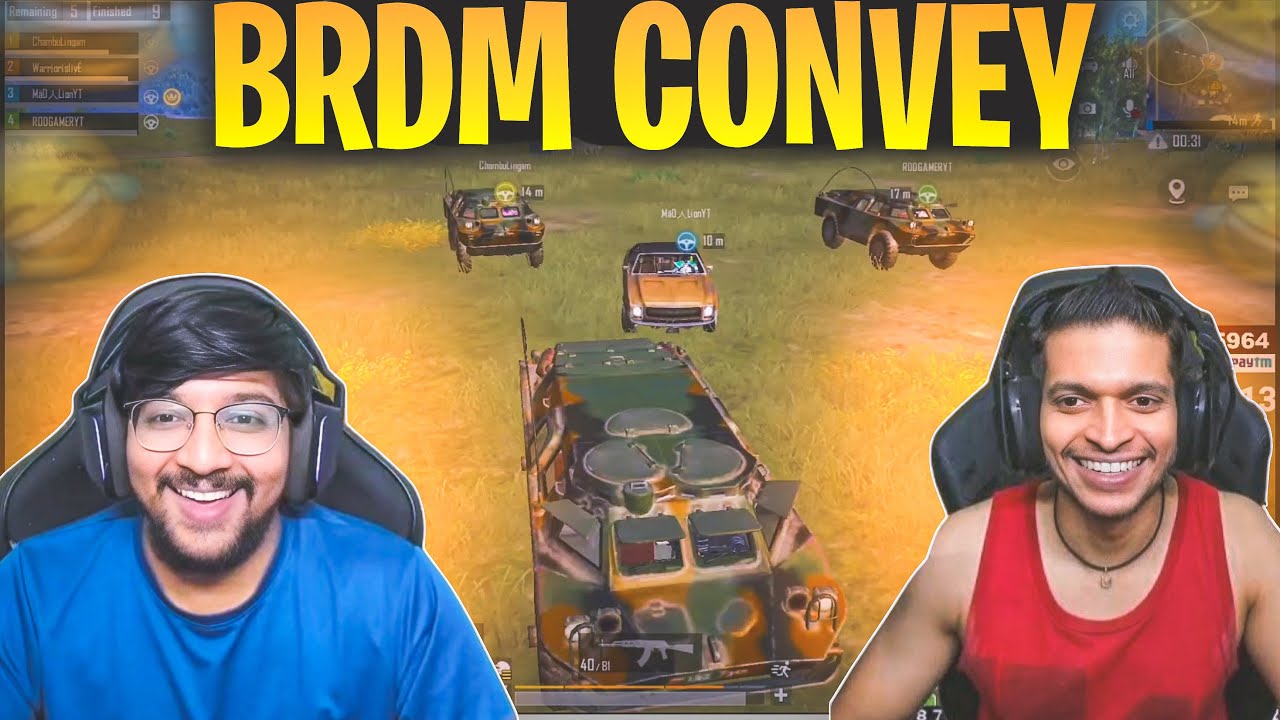 BRDM CONVEY With RajAnna 🤣 | 100% Fun 😂 | #warriorislive @UnqGamer