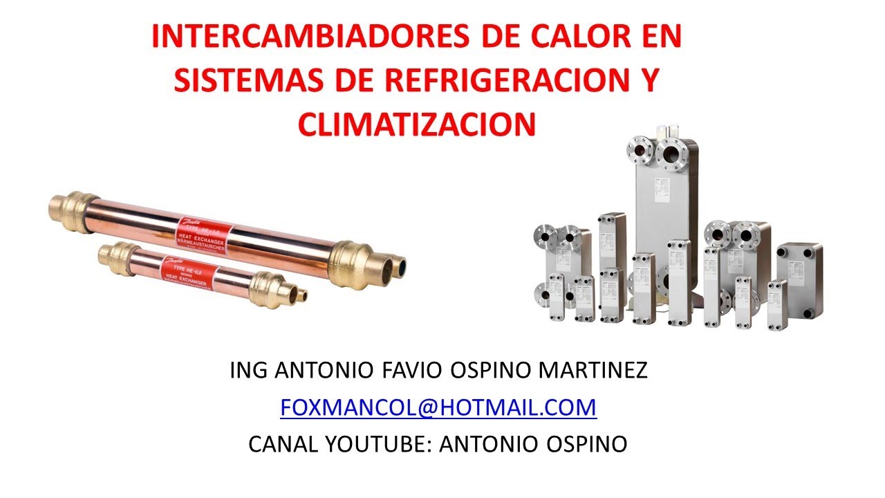INTERCAMBIADORES DE CALOR EN EQUIPOS DE REFRIGERACION Y CLIMATIZACION