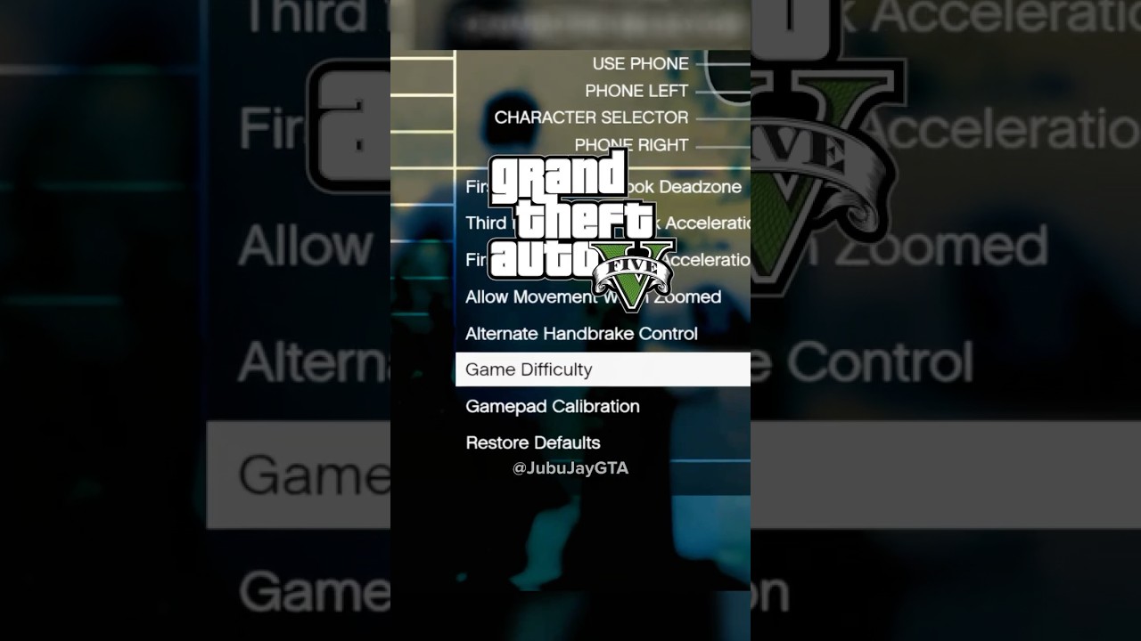 You Can Now Change Difficulty Setting in GTA 5?!😱 #gta5 #gtav