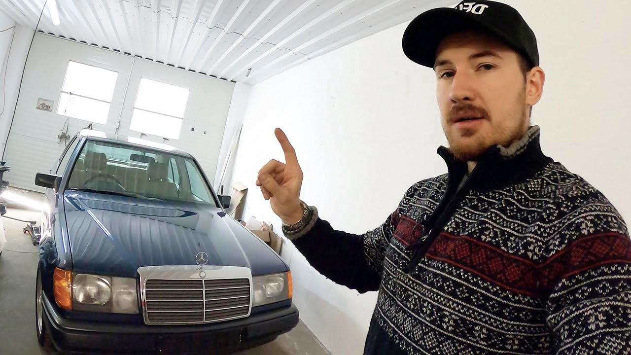 Мерседес W 124  замена и настройка парковочного тормоза, ручник / ножник Mercedes