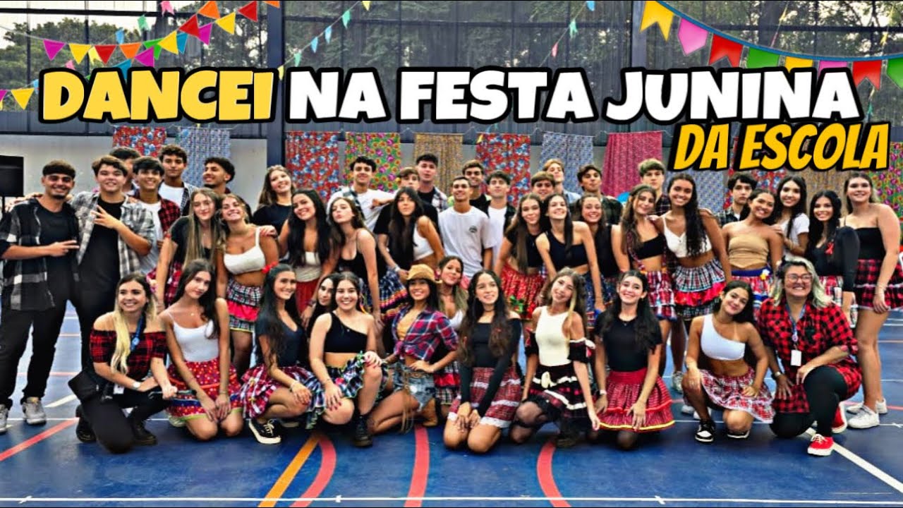 DANCEI QUADRILHA NA FESTA JUNINA DA ESCOLA #maitecatunda