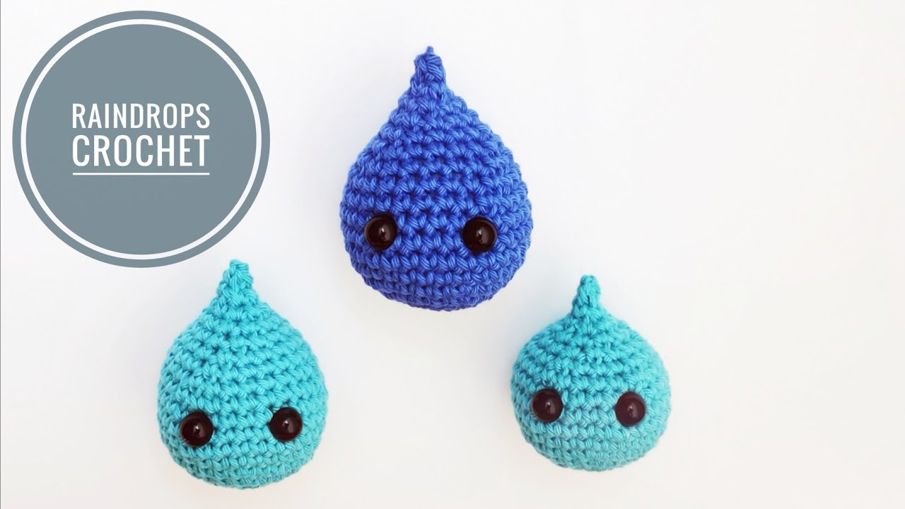 Raindrops Amigurumi, Regentropfen Häkeln