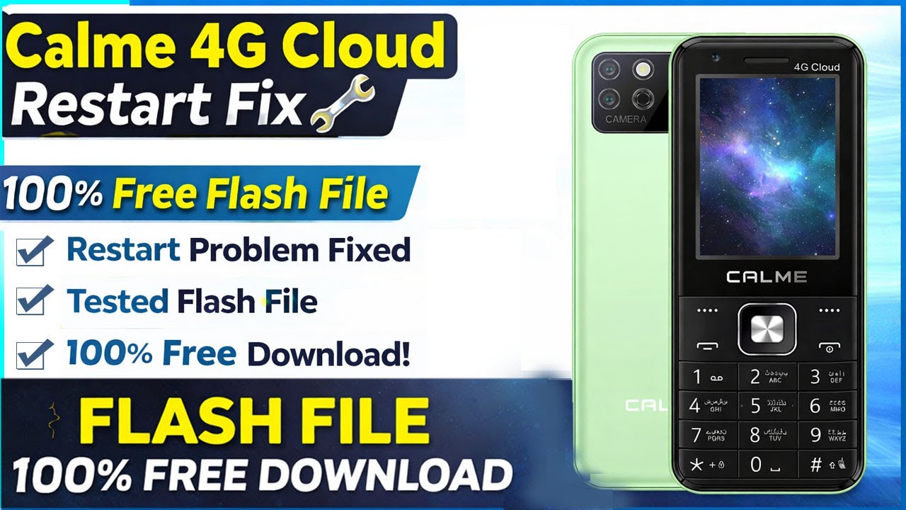Calme 4G Cloud Restart Problem Fix | Flash File 100% Free Download