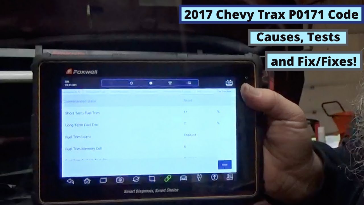 DTC P0171 Code 2017 Chevy Trax --- Diagnostics, Causes, Tests and Fix/Fixes!