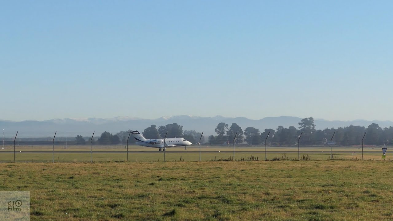 GCH Jet Operations Bombardier Challenger 604 departure from Christchurch Airport 22 May 2025