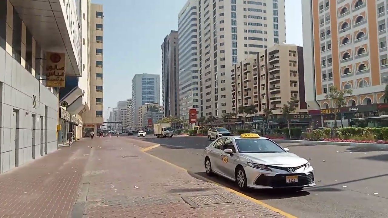 Morning view of hamdam in Abu Dhabi 