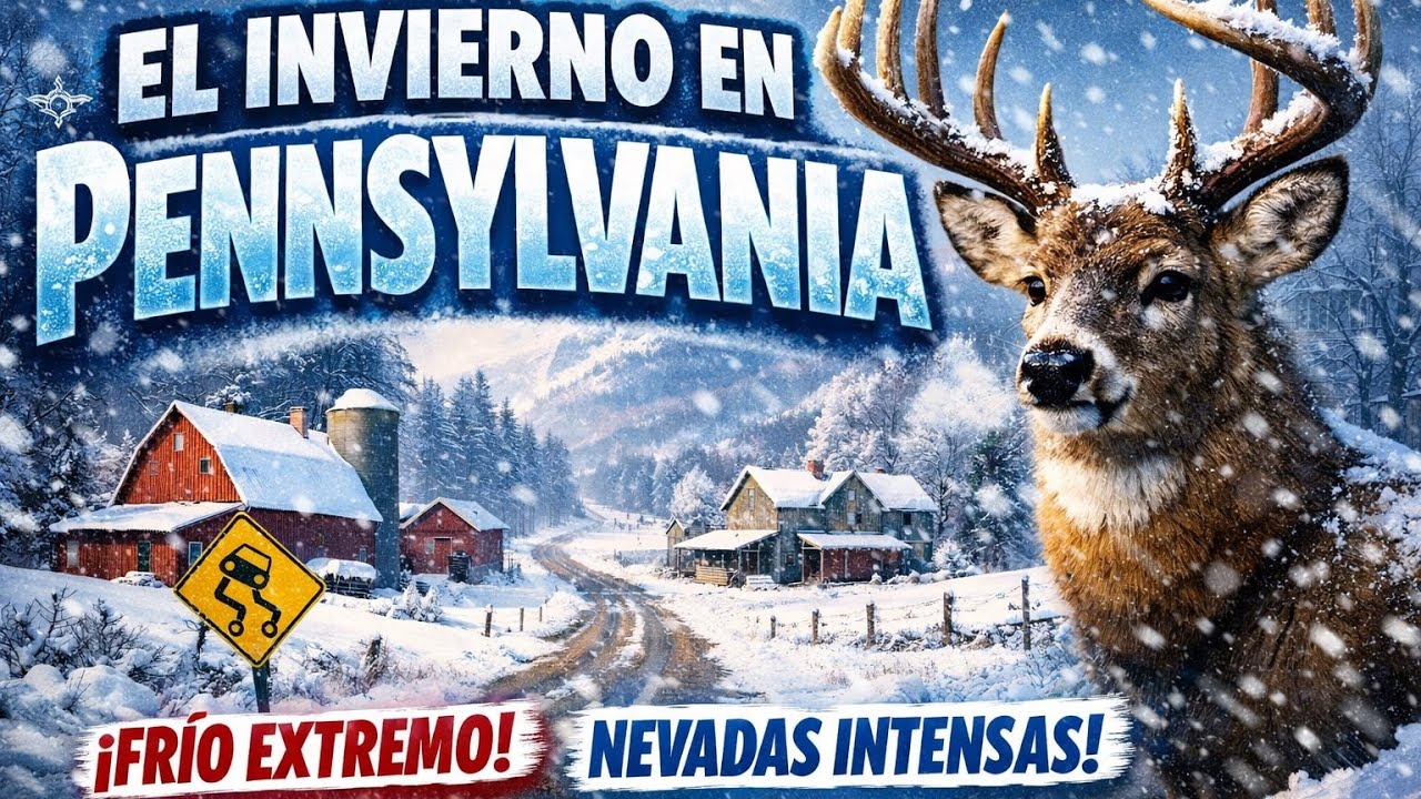 Invierno en Pennsylvania- conduciendo en Allentown 