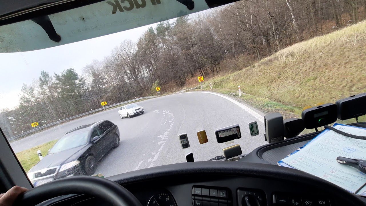 Driving a truck in Slovakia,Mercedes actros mp3