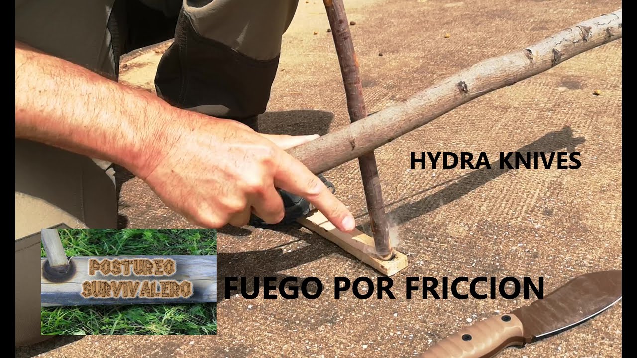 Cuchillo Hydra NOCTEM/ FUEGO POR FRICCION / PRUEBAS DE TRABAJO FINO