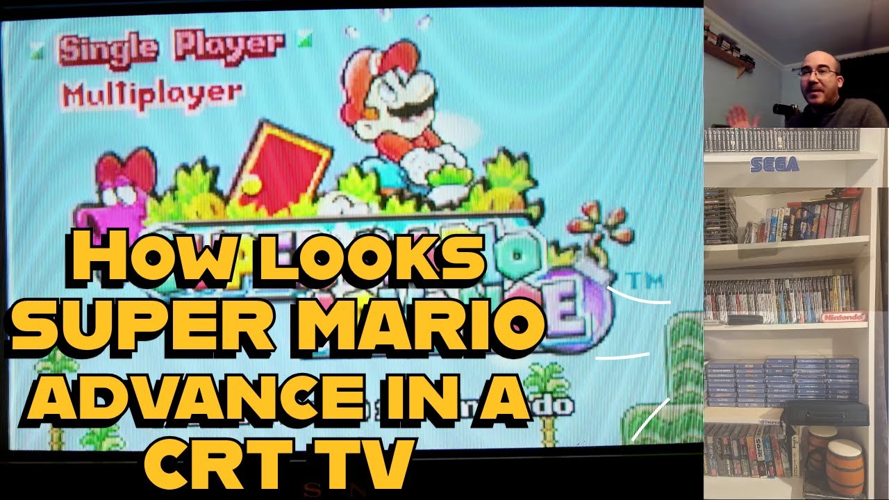 Super Mario Advance recorded from CRT TV
