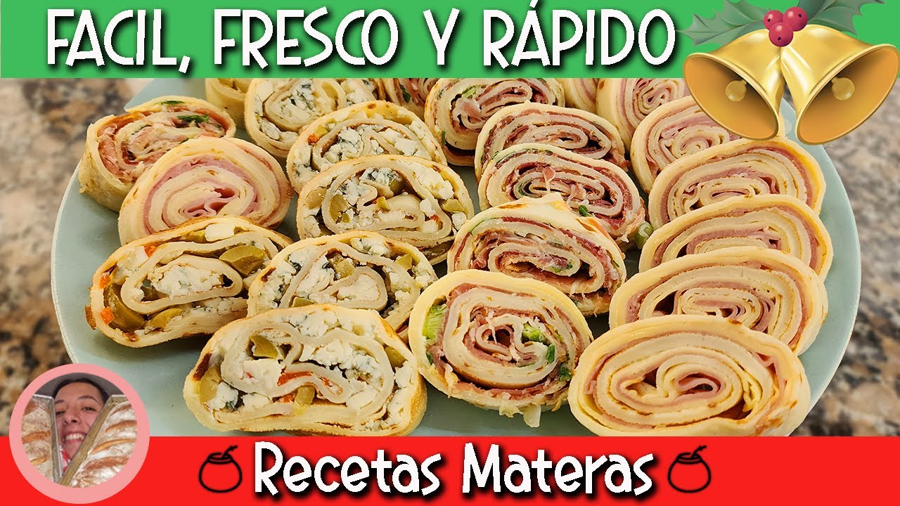 CANAPES DE PANQUEQUES |COMIDA FR&Iacute;A PARA NAVIDADES CALUROSAS🧉🎄⭐
