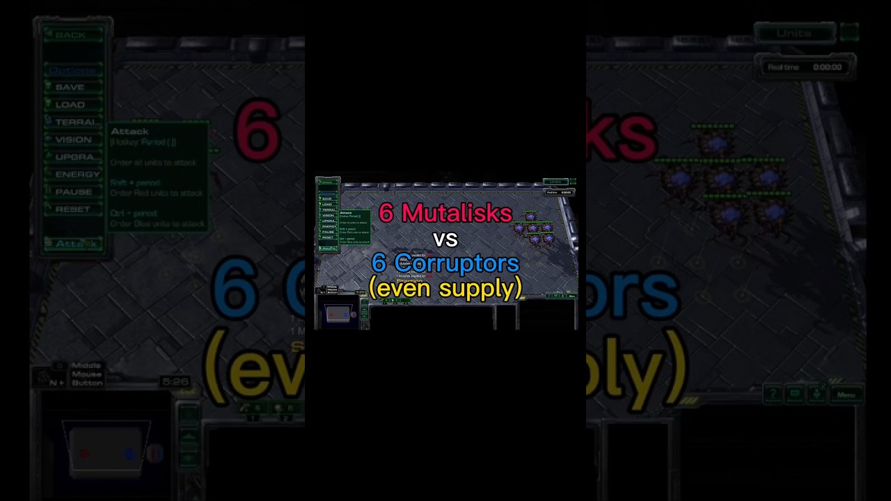Who wins? 6 Mutalisks vs 6 Corruptors (even supply) #sc2 #starcraft #starcraft2 #blizzard #gaming