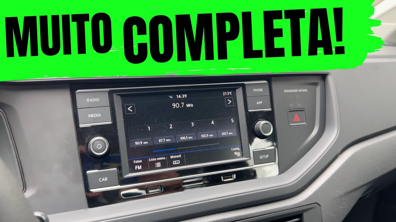 CENTRAL MULTIMÍDIA VOLKSWAGEN VIRTUS E POLO 1.6 2021 VERSÃO DE ENTRADA! REVIEW COMPLETO!
