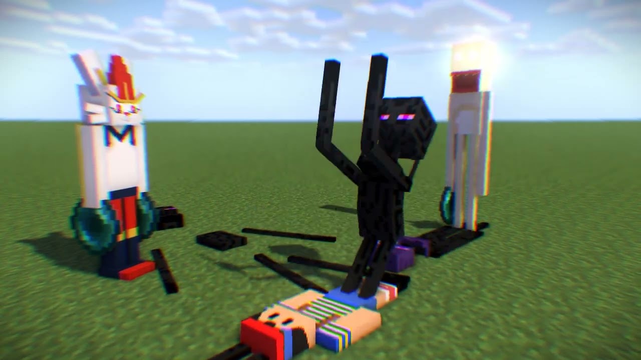 SCP 096 Vs Enderman x6 Vs Ness Vs Cinderace