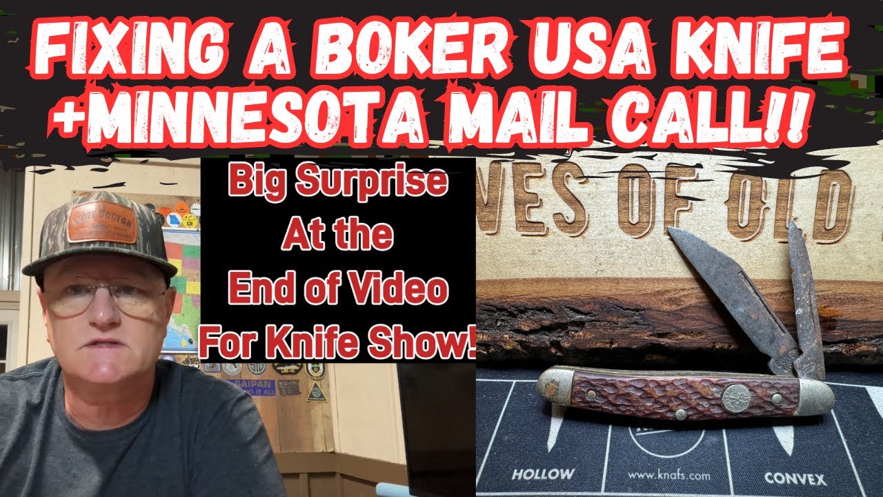 Fixing a Vintage Boker Knife + Minnesota Mail Call!