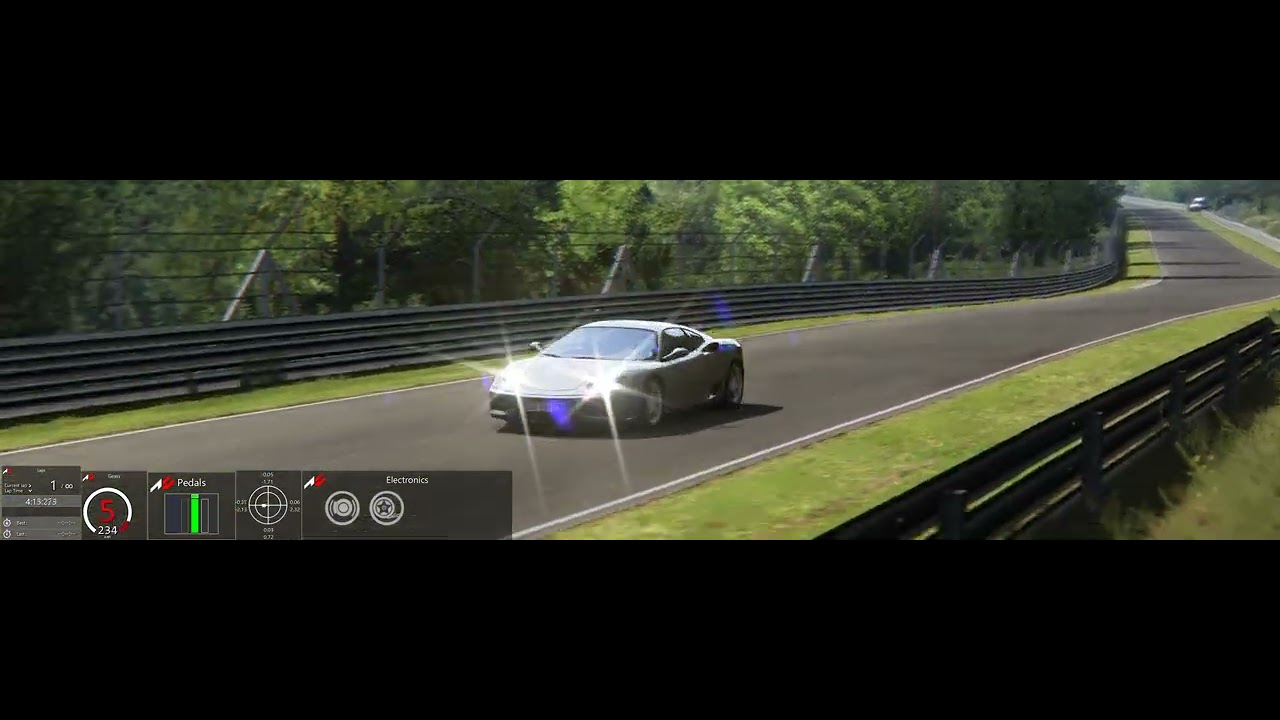 Assetto Corsa Nordschleife Tourist Ferrari 360 Modena S1 World Record 7:13.013 TV Cam