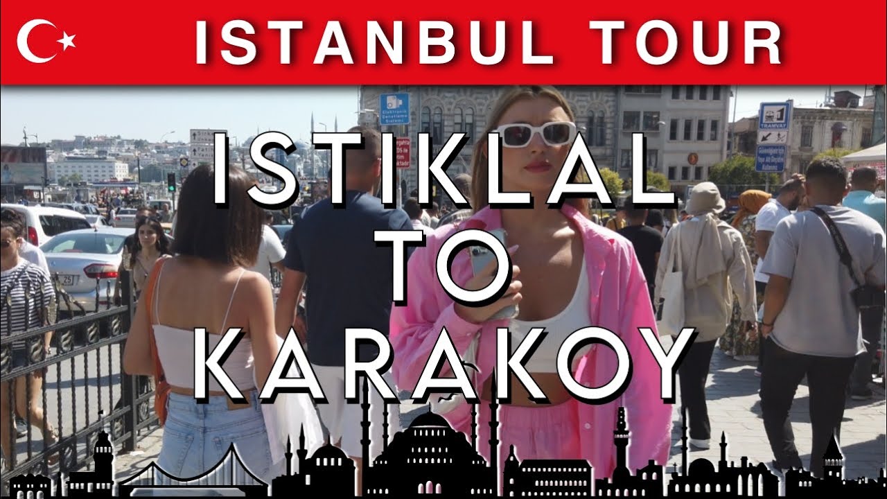 Istanbul | 🇹🇷Walk from Istiklal  to Karakoy 🚶‍♂️| July 2022 | 4K HD•60 fps