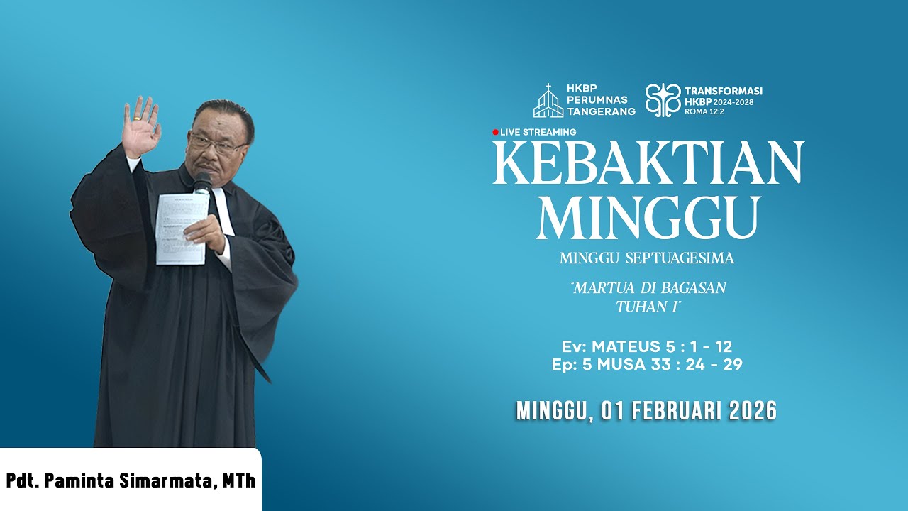 KEBAKTIAN MINGGU SEPTUAGESIMA - MINGGU, 01 FEB 2026 | PUKUL 10:00 WIB
