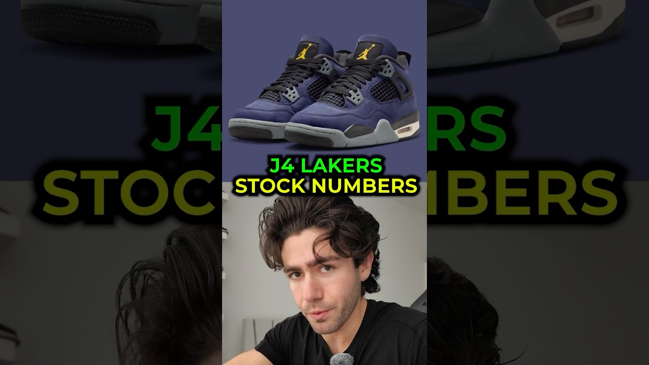 Неожиданные показатели продаж кроссовок Jordan 4 Lakers #sneakers #nike #jordans