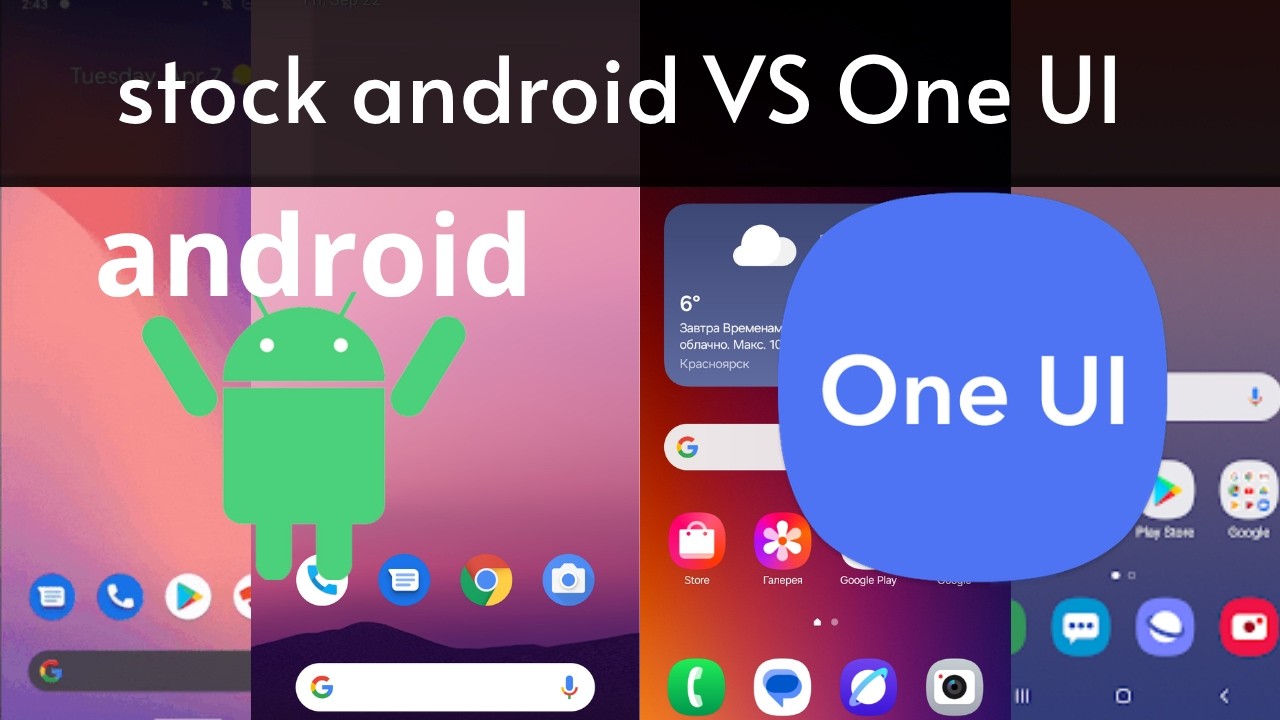Stock Android VS Samsung One UI | side by side comparison!