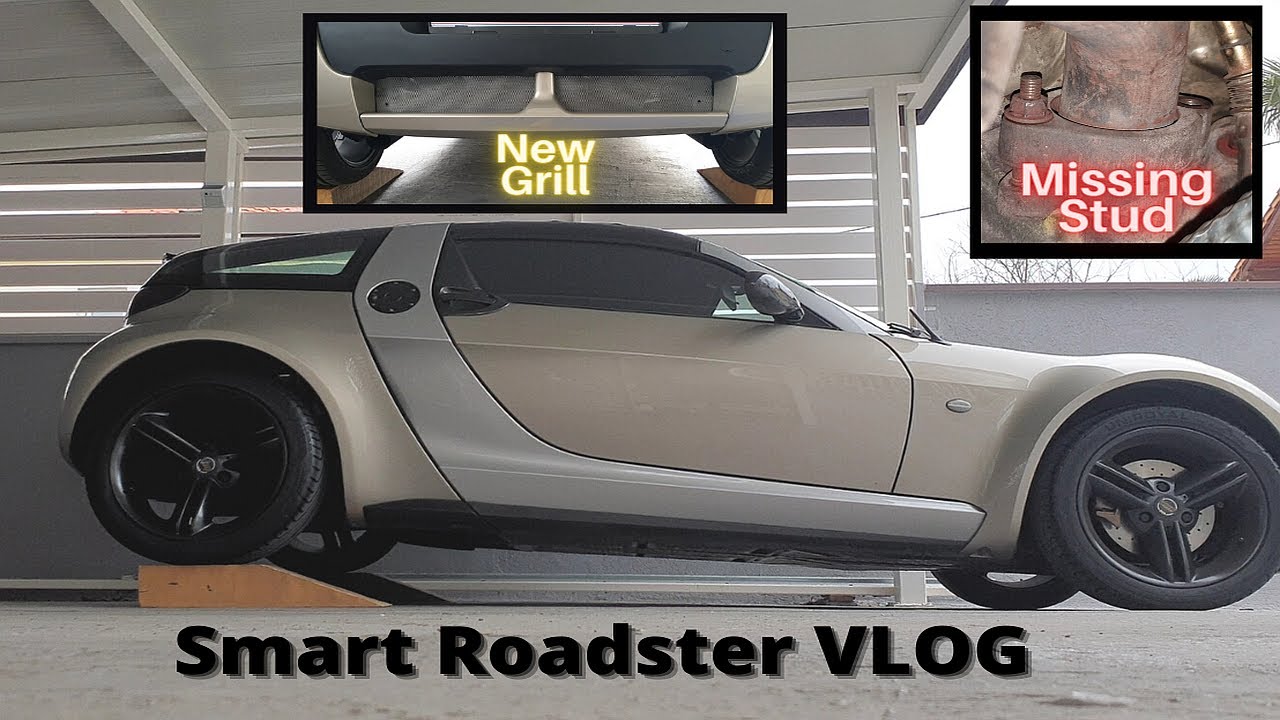 Missing Exhaust Stud & Installing Rear Bumper Grill | Smart Roadster VLOG