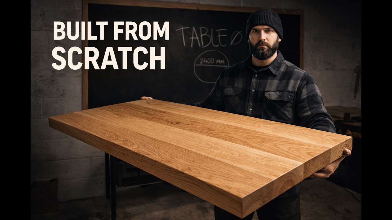 Building a Solid Oak Dining Table | Japandi Inspired