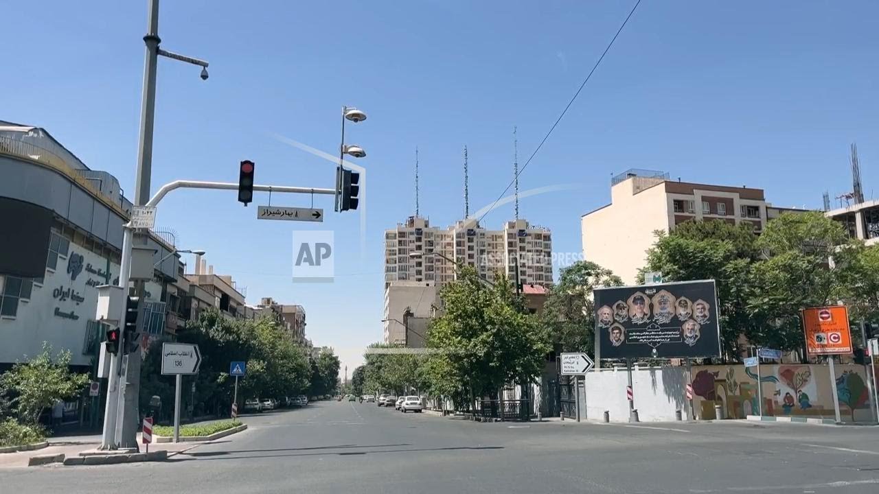 Tehran streets are empty and quiet as Israel strikes Tehran for a sixth day