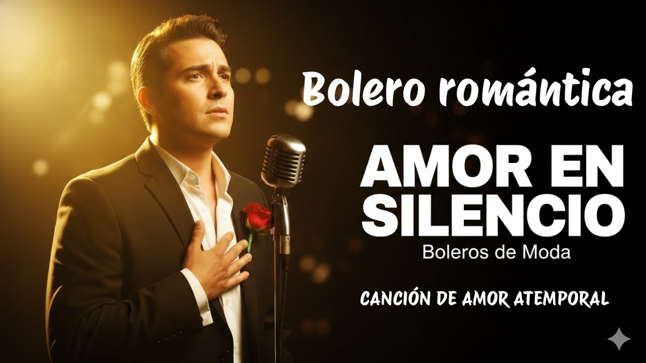 AMOR EN SILENCIO, Bolero Romántico Para Dedicar, Amor No Correspondido, Boleros de Moda