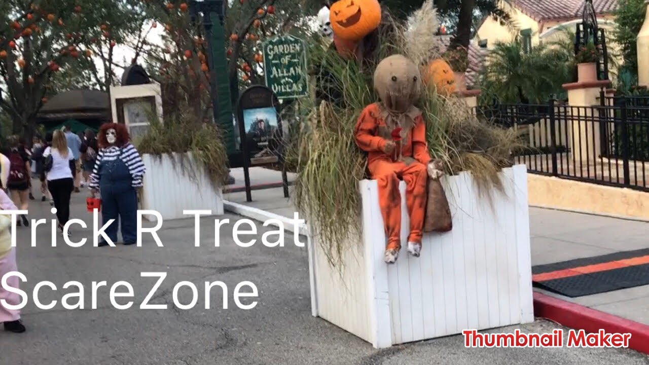 Trick R Treat ScareZone Halloween Horror Nights 27 (9-15-17) #HHN27