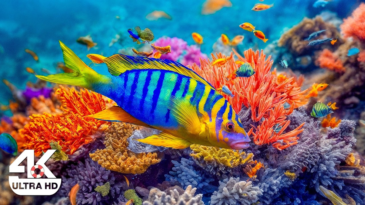 DREAM AQUARIUM 4K – Calm Underwater World, Exotic Fish & Soft Water Atmosphere