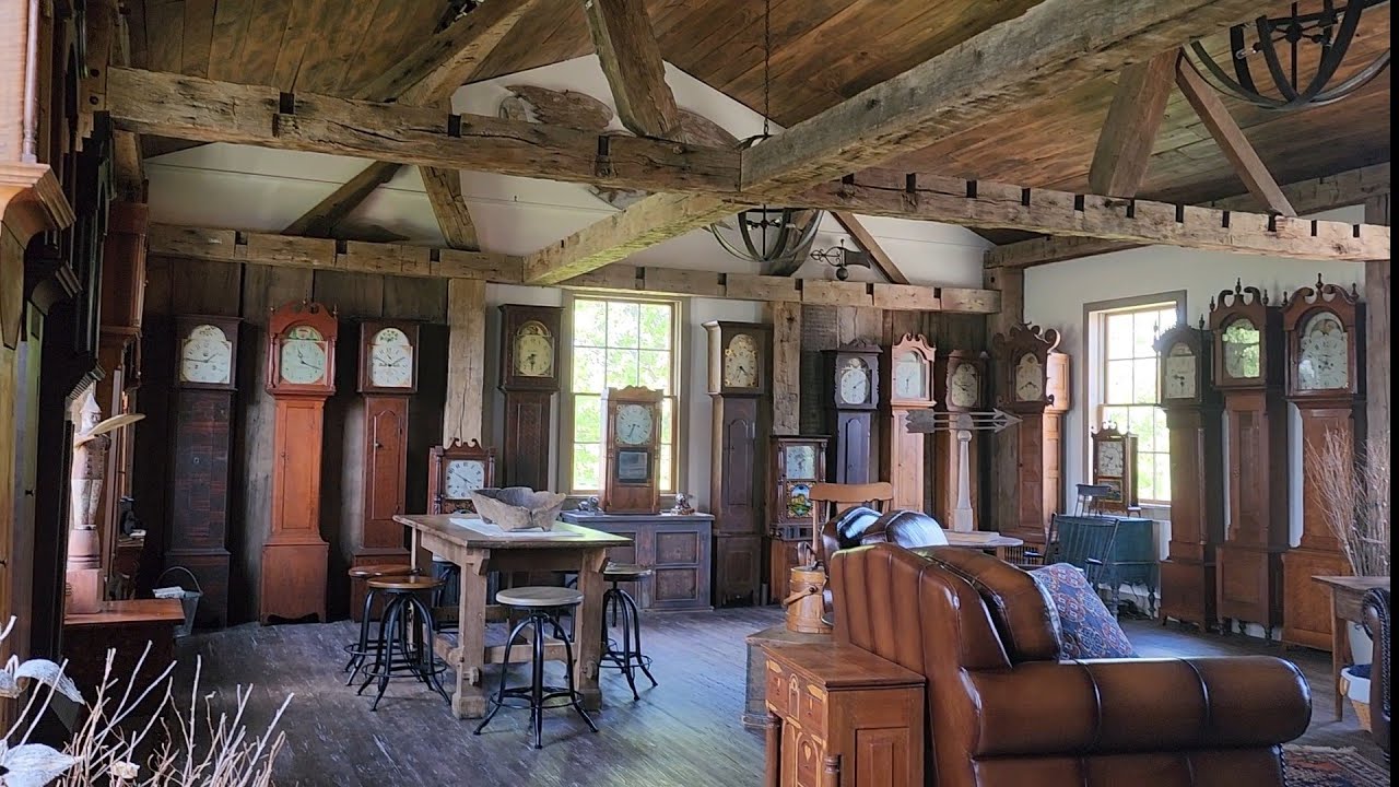 Tour a Stunning Collection of Antique Tall Case Clocks! History of Ohio Wooden Works Clock Industry