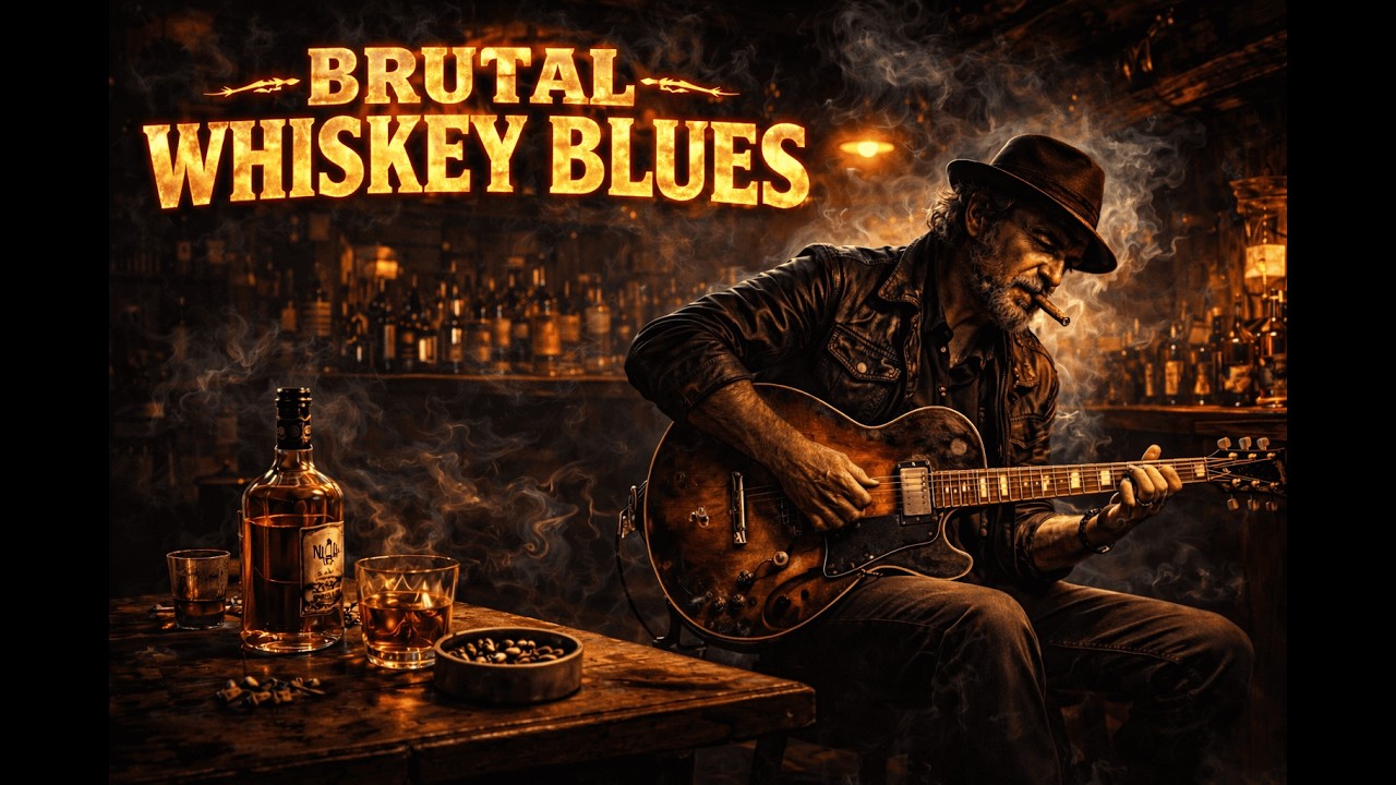 Broken & Brutal — Deep Raspy Blues 50 BPM Slow Burning Guitar Session
