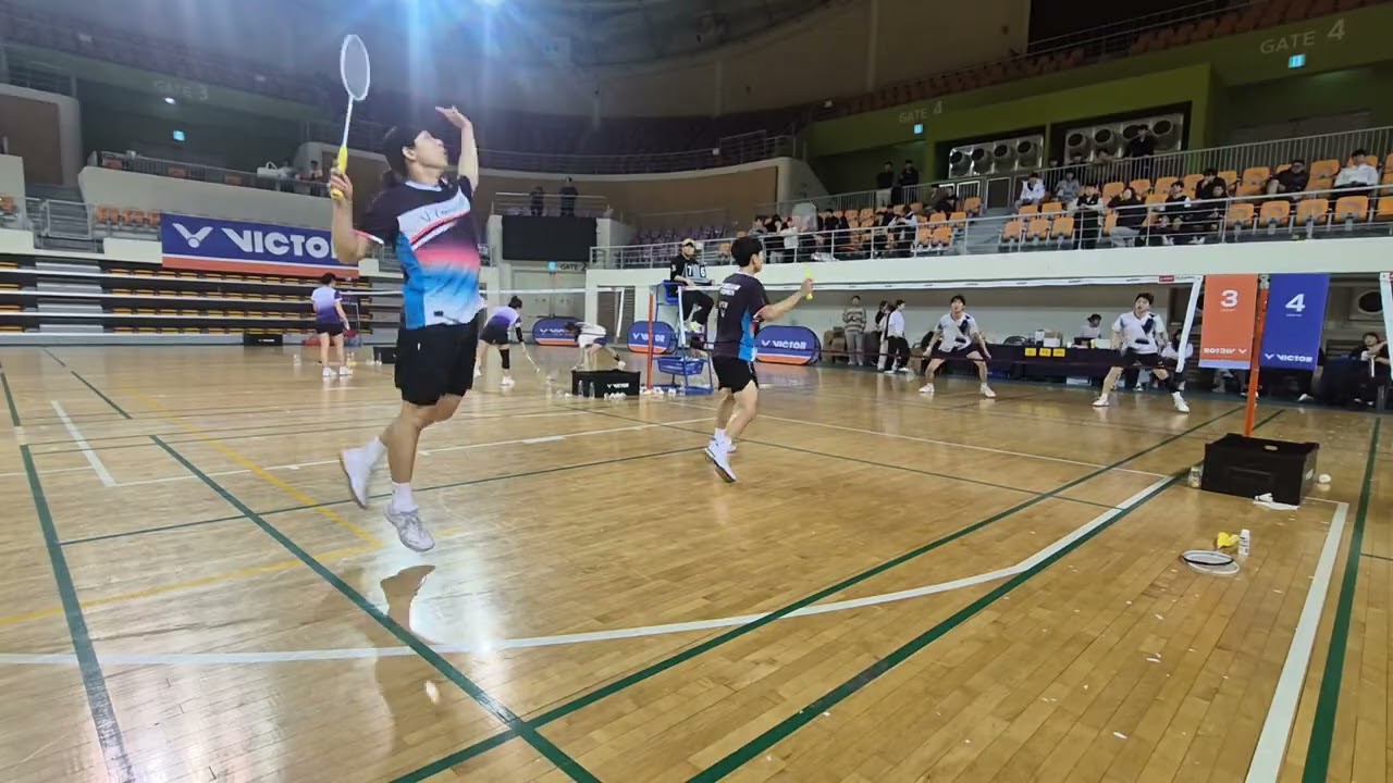 2026년 도움페이배 만세보령빅터 전국배드민턴대회 준자강 결승 유영준 이상호 이민택 김도형 (중간에 짤림)